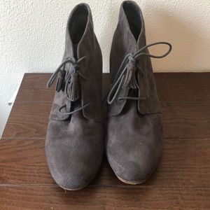 Dr. Scholls Grey Suede Booties.